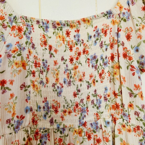 SO Multicolor Smock Button Down Sundress Size Small - Picture 3 of 4